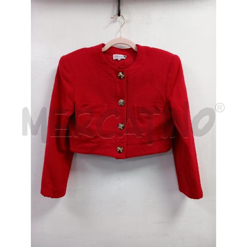 GIACCA D BLUMARINE ROSSO CROP BOTTONI GIOIELLO  | Mercatino dell'Usato Roma porta di roma 1