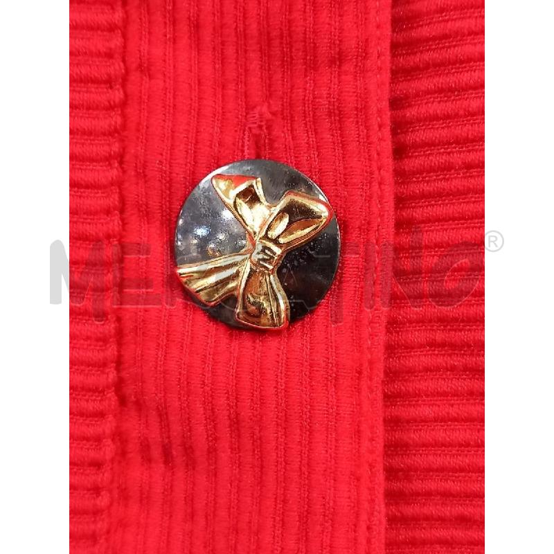 GIACCA D BLUMARINE ROSSO CROP BOTTONI GIOIELLO  | Mercatino dell'Usato Roma porta di roma 3