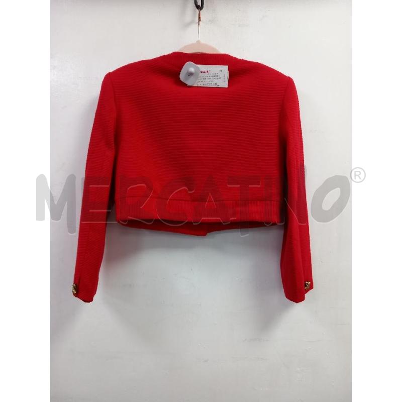 GIACCA D BLUMARINE ROSSO CROP BOTTONI GIOIELLO  | Mercatino dell'Usato Roma porta di roma 4