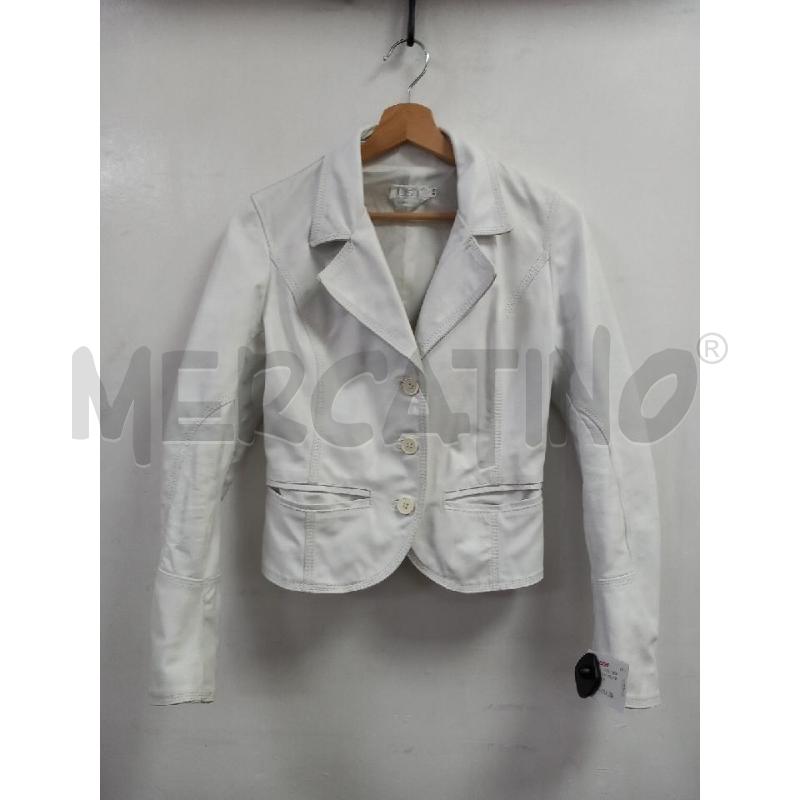 GIACCA D LIST PELLE BIANCO  | Mercatino dell'Usato Roma porta di roma 1
