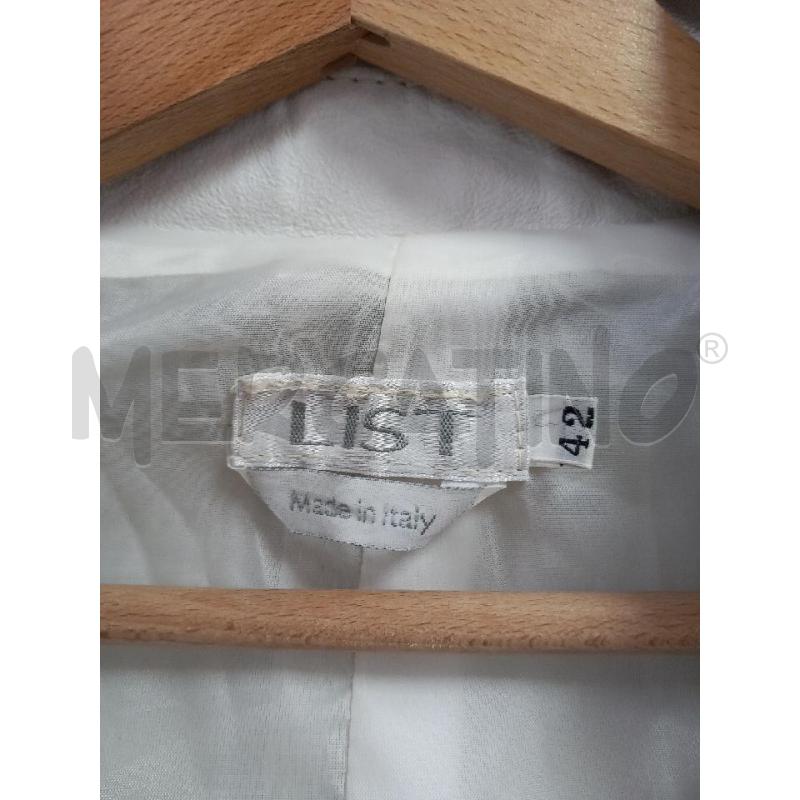 GIACCA D LIST PELLE BIANCO  | Mercatino dell'Usato Roma porta di roma 2