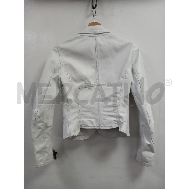 GIACCA D LIST PELLE BIANCO  | Mercatino dell'Usato Roma porta di roma 3
