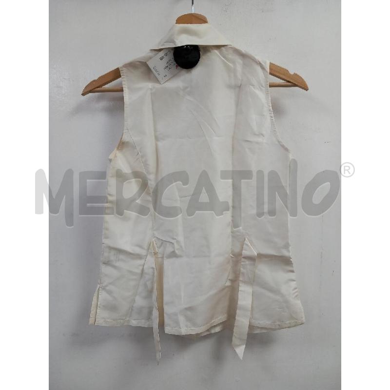 GILET D BLUNAUTA BEIGE PURA SETA | Mercatino dell'Usato Roma porta di roma 2