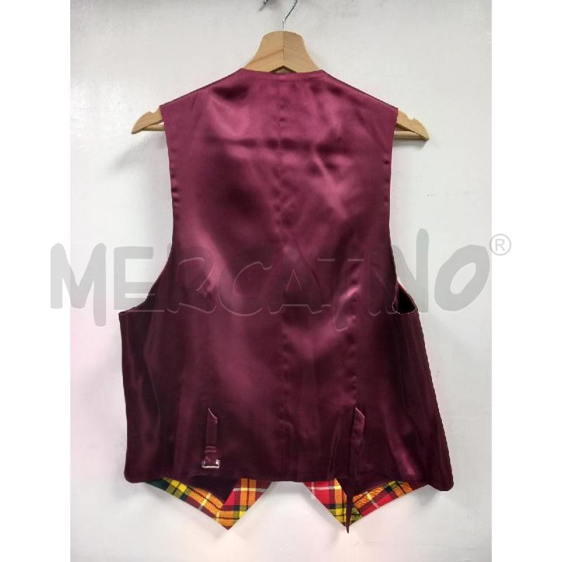 GILET U FRATELLI VIGANO ROSSO TARTAN VERDE GIALLO | Mercatino dell'Usato Roma porta di roma 4