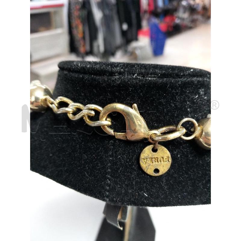 GIRO COLLO FURLA PIETRINE VERDI ROSA | Mercatino dell'Usato Roma porta di roma 2