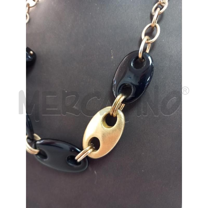 GIRO COLLO IPPOCAMPO HORSEBIT NERO DORATO ARG | Mercatino dell'Usato Roma porta di roma 2