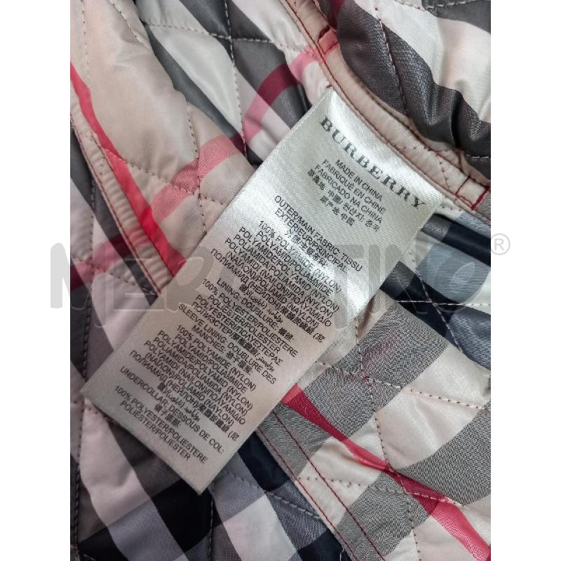 GIUBBOTTO D BURBERRY BRIT ROSSO | Mercatino dell'Usato Roma porta di roma 4