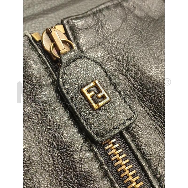 GONNA FENDI NERO PELLE MONOGRAMMA | Mercatino dell'Usato Roma porta di roma 3