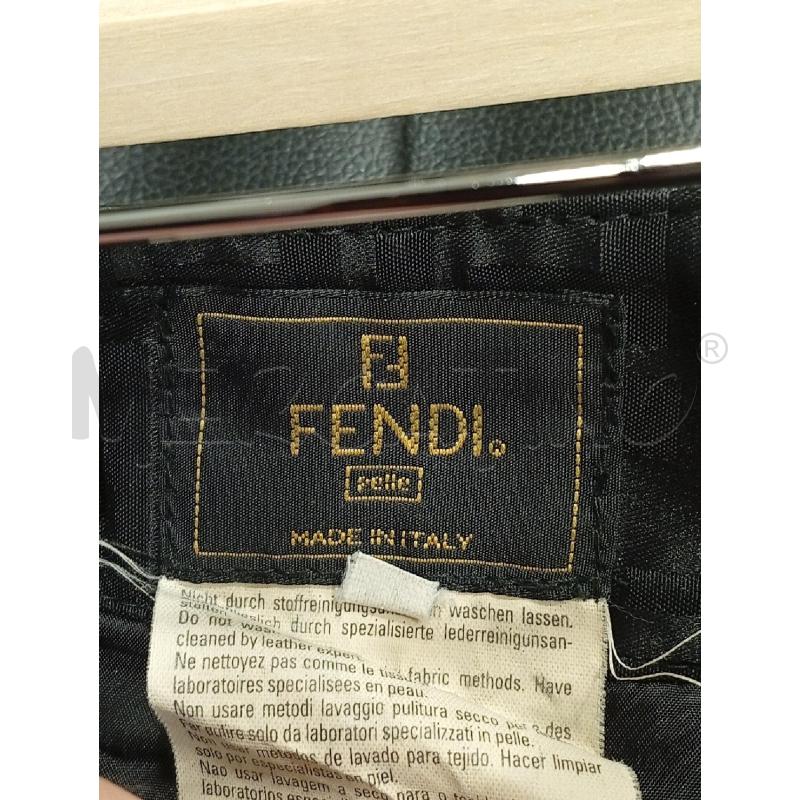 GONNA FENDI NERO PELLE MONOGRAMMA | Mercatino dell'Usato Roma porta di roma 4