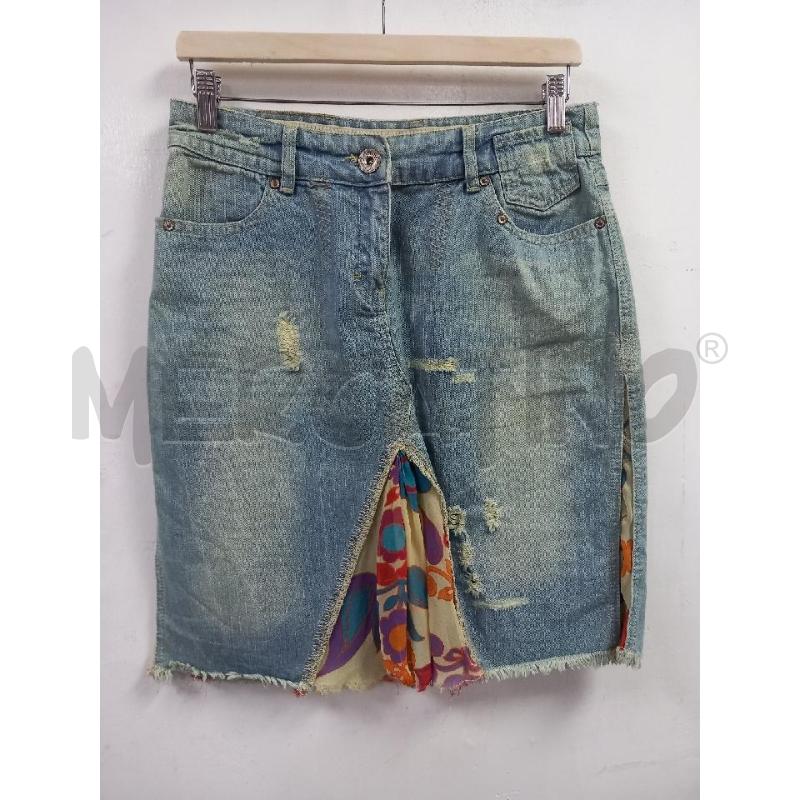 GONNA GAUDI JEANS BLU DENIM LAVAGGIO CHIARO | Mercatino dell'Usato Roma porta di roma 1
