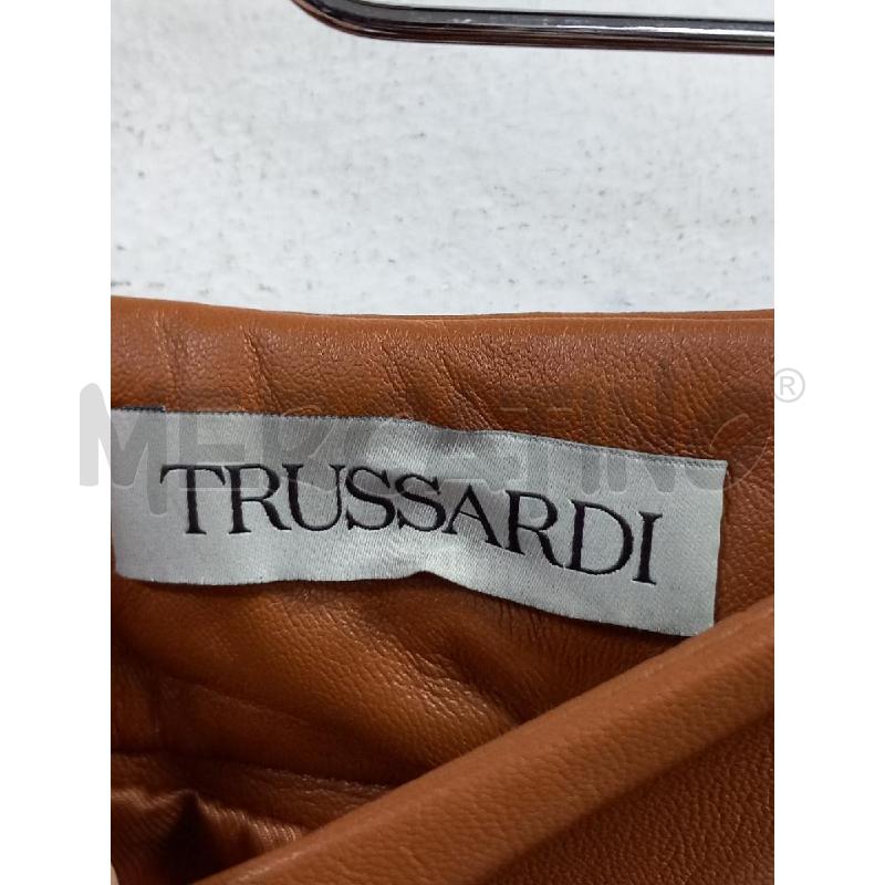 GONNA TRUSSARDI MARRONE PELLE | Mercatino dell'Usato Roma porta di roma 2