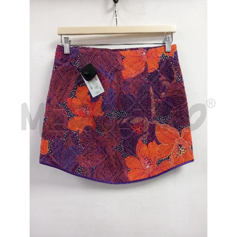 GONNA ZARA FANTASIA FLOREALE ARANCIO VIOLA | Mercatino dell'Usato Roma porta di roma 2
