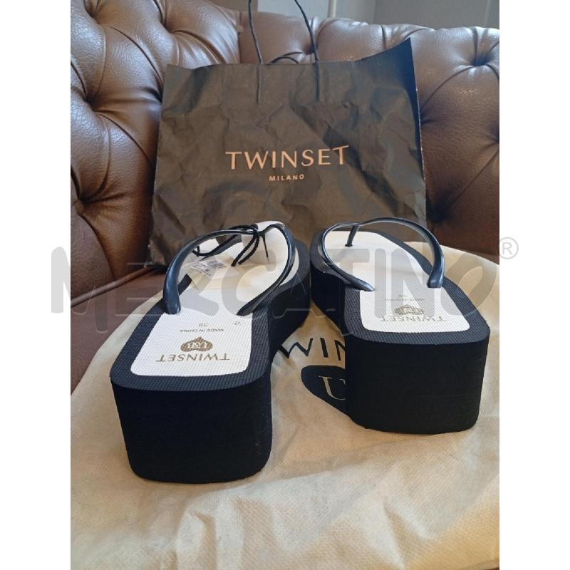 INFRADITO DONNA TWINSET PLATFORM BIA/NE | Mercatino dell'Usato Roma porta di roma 3