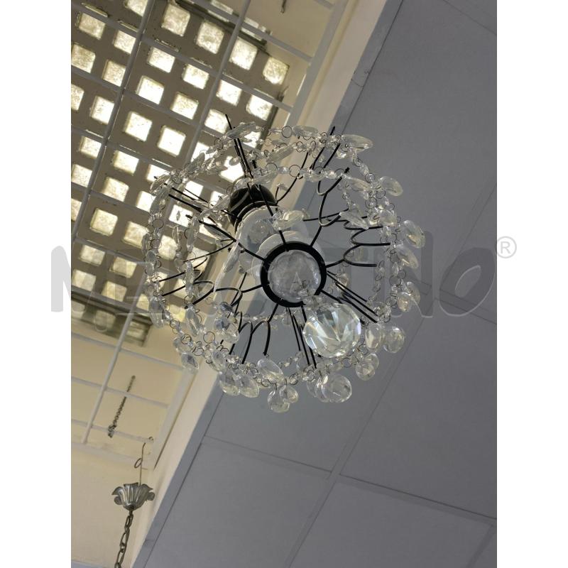 LAMPADARIO GOCCE AMPOLLA DETRO VETRO | Mercatino dell'Usato Roma porta di roma 3