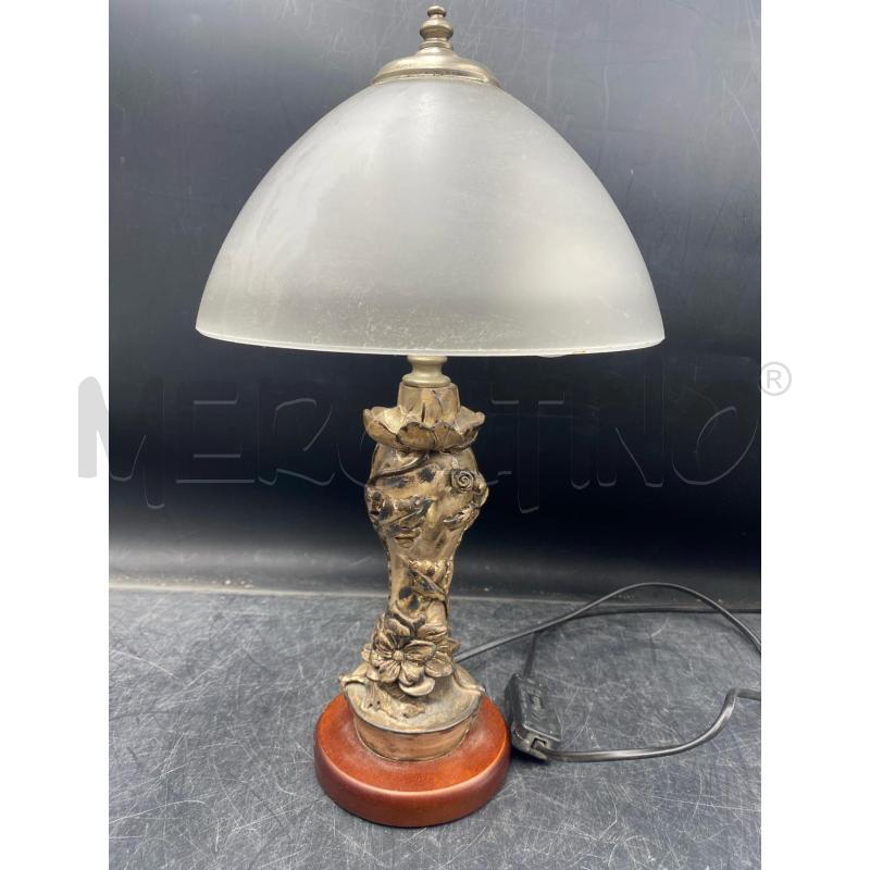 LAMPADA ARG BASE LEGNO | Mercatino dell'Usato Roma porta di roma 1