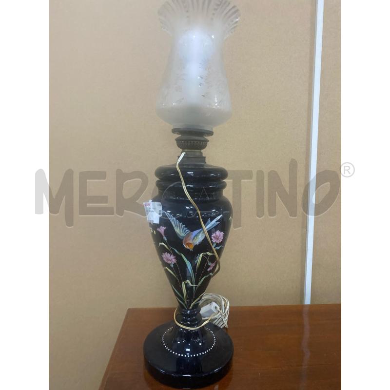 LAMPADA  FIORI  DIPINTA | Mercatino dell'Usato Roma porta di roma 1