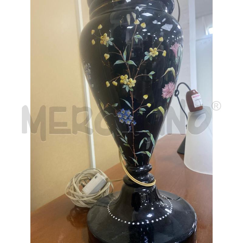 LAMPADA  FIORI  DIPINTA | Mercatino dell'Usato Roma porta di roma 3