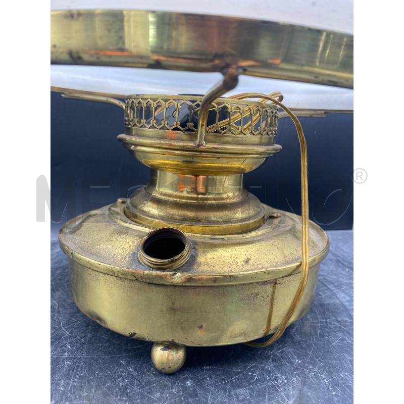 LAMPADA  OTTONE OPALINE | Mercatino dell'Usato Roma porta di roma 2