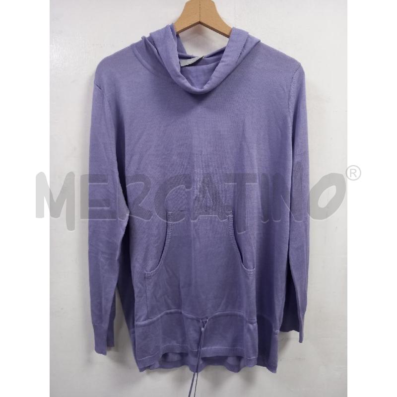 MAGLIA DONNA MARINA RINALDI LILLA CAPPUCCIO | Mercatino dell'Usato Roma porta di roma 1