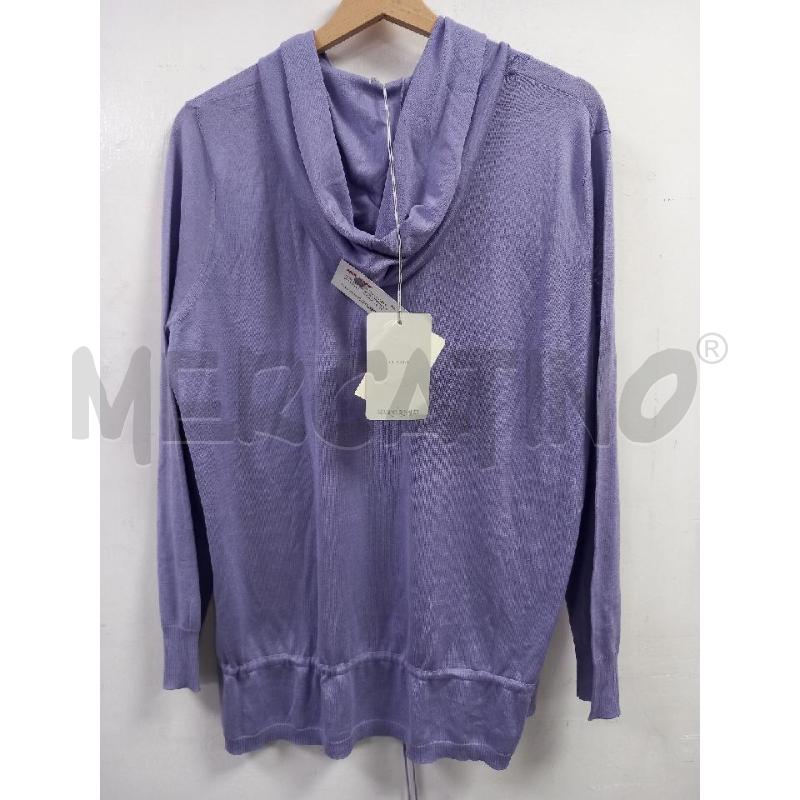 MAGLIA DONNA MARINA RINALDI LILLA CAPPUCCIO | Mercatino dell'Usato Roma porta di roma 2