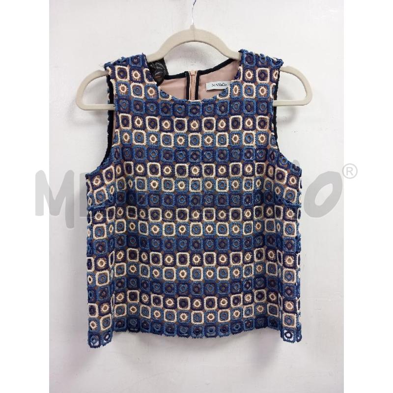 MAGLIA DONNA MAX&CO BLU TURCHESE FANTASIA | Mercatino dell'Usato Roma porta di roma 1
