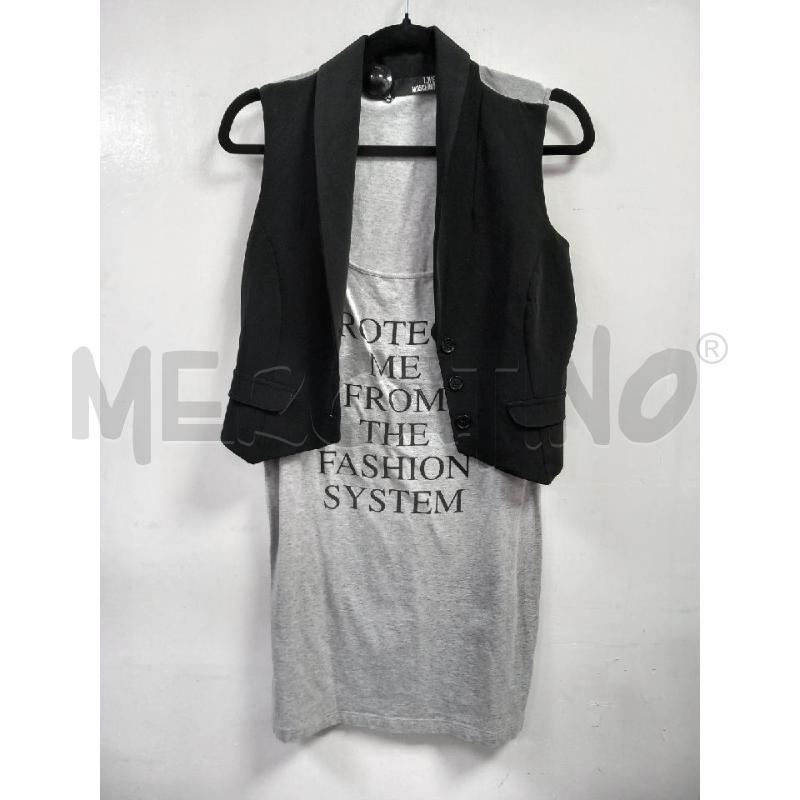 MAGLIA DONNA MOSCHINO GR CON GILET NERO | Mercatino dell'Usato Roma porta di roma 1