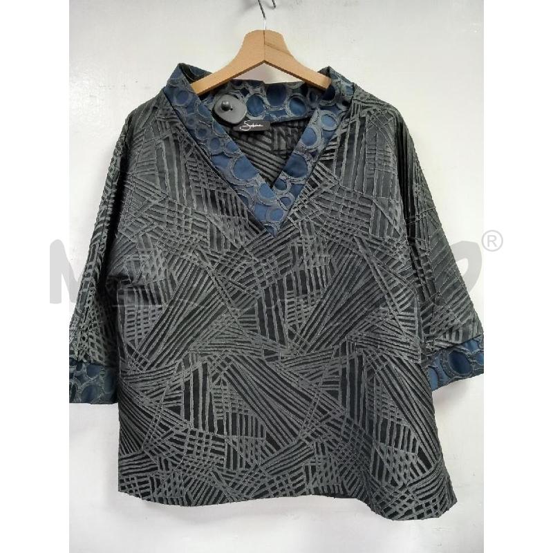 MAGLIA DONNA SOLODUE BLU FANTASIA | Mercatino dell'Usato Roma porta di roma 1