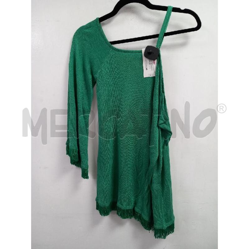 MAGLIA D ANNARITA N VERDE FRANGE | Mercatino dell'Usato Roma porta di roma 2