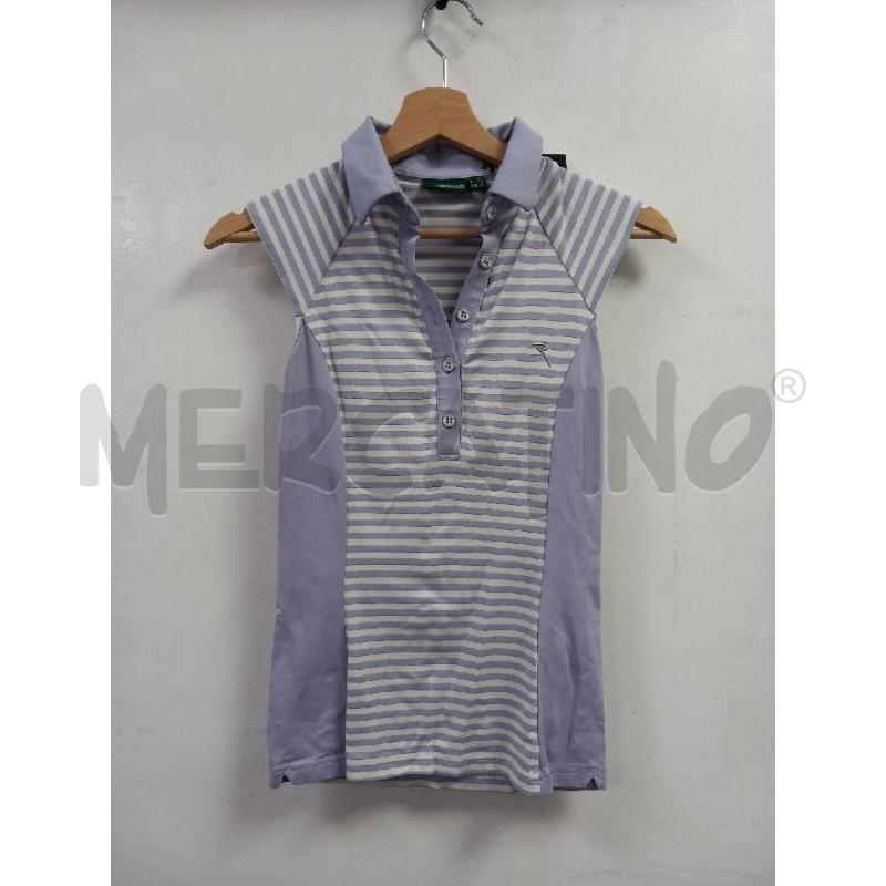 MAGLIA D CHERVO VIOLA RIGHE BIANCO | Mercatino dell'Usato Roma porta di roma 1