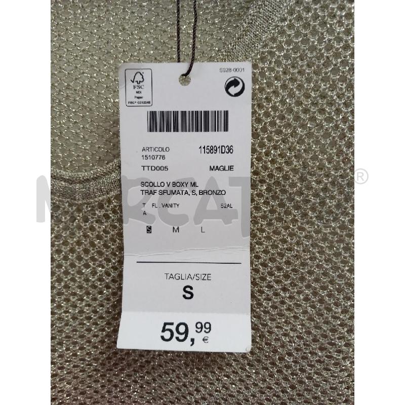 MAGLIA D CONBIPEL TRAFORATO DORATO ROSA | Mercatino dell'Usato Roma porta di roma 3