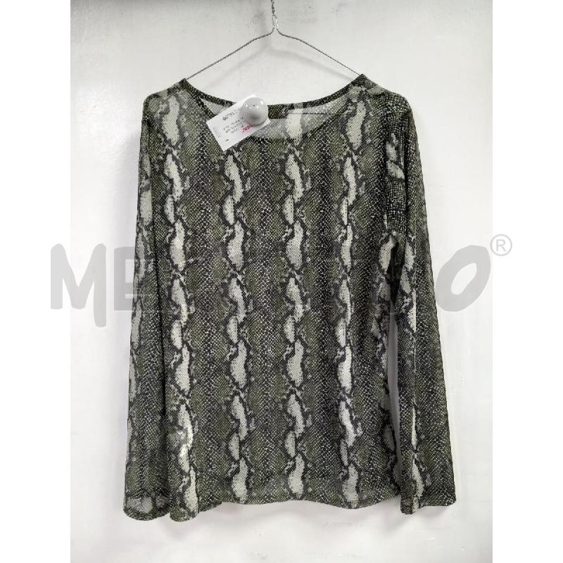 MAGLIA D CONBIPEL VERDE STAMPA PITONATO | Mercatino dell'Usato Roma porta di roma 3