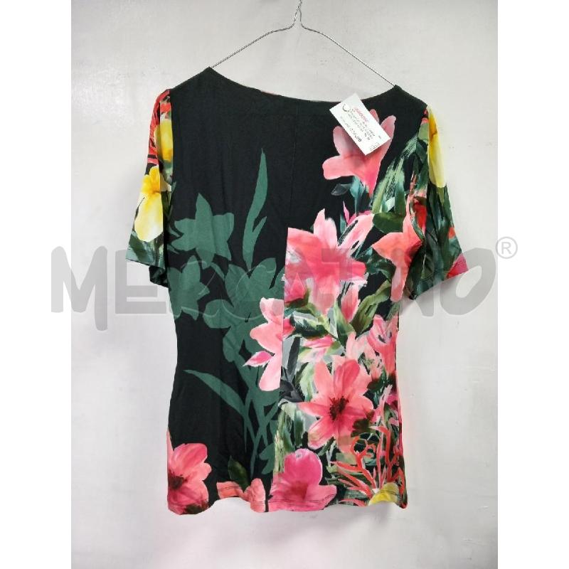 MAGLIA D DIANA GALLESI NERO FANTASIA FLOREALE | Mercatino dell'Usato Roma porta di roma 2