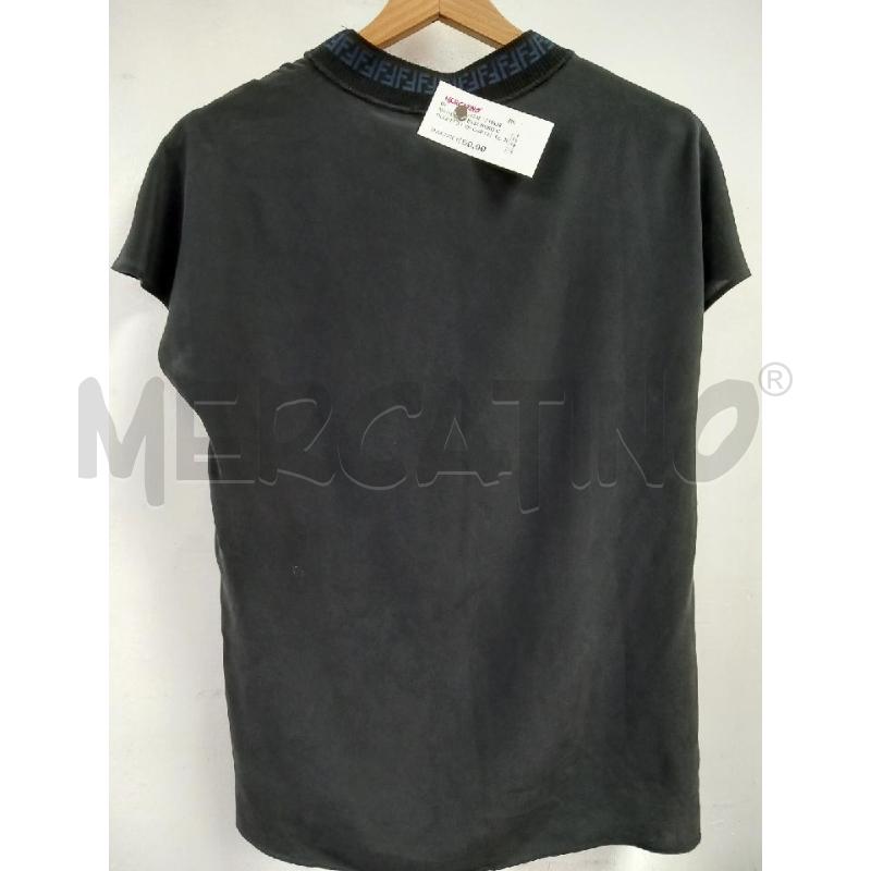 MAGLIA D FENDI NERO COLLETTO MONOGRAMMA BLU | Mercatino dell'Usato Roma porta di roma 3
