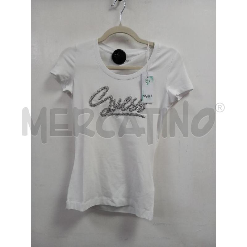MAGLIA D GUESS ECO BIANCO | Mercatino dell'Usato Roma porta di roma 1