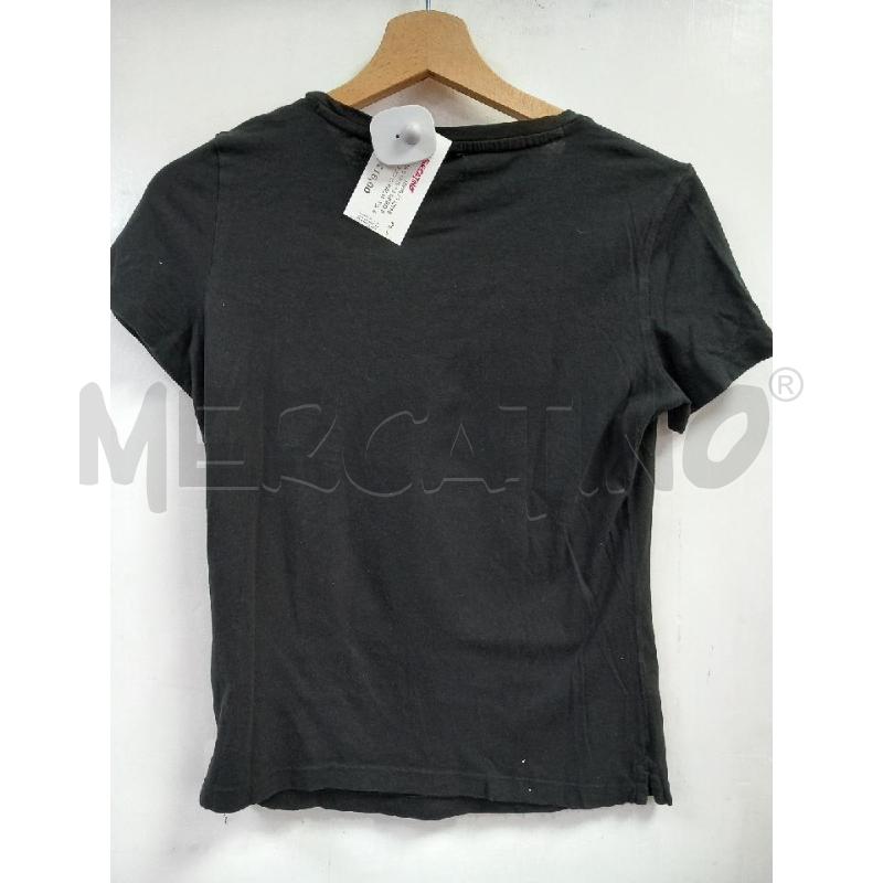 MAGLIA D GUESS NERO STAMPA DONNA PALMA ROSA RIGHE | Mercatino dell'Usato Roma porta di roma 2