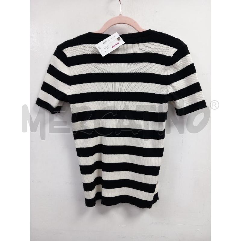 MAGLIA D LAUREN RALPH LAUREN BIANCO NERO RIGHE | Mercatino dell'Usato Roma porta di roma 2