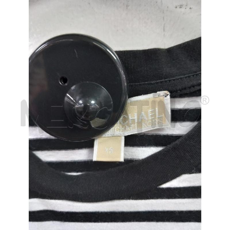 MAGLIA D MICHAEL KORS BIANCO NERO RIGHE | Mercatino dell'Usato Roma porta di roma 2
