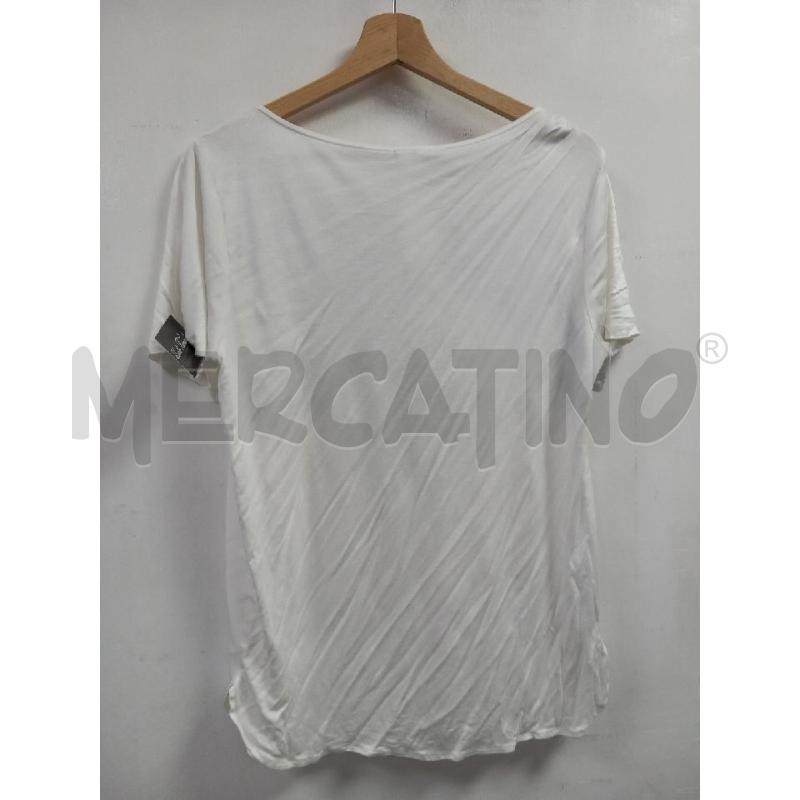 MAGLIA D PENNYBLACK BIANCO STAMPA FLOREALE NERO PAILLETTES | Mercatino dell'Usato Roma porta di roma 2