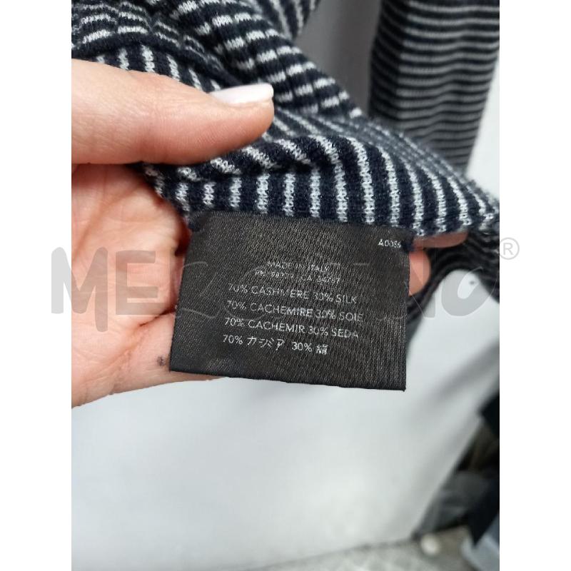 MAGLIA UOMO PRADA RIGHE BIANCA BLU CASHEMERE | Mercatino dell'Usato Roma porta di roma 4
