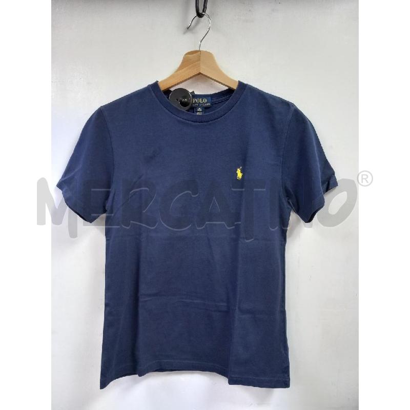 MAGLIA U POLO RALPH LAUREN BLU LOGO GIALLO | Mercatino dell'Usato Roma porta di roma 1