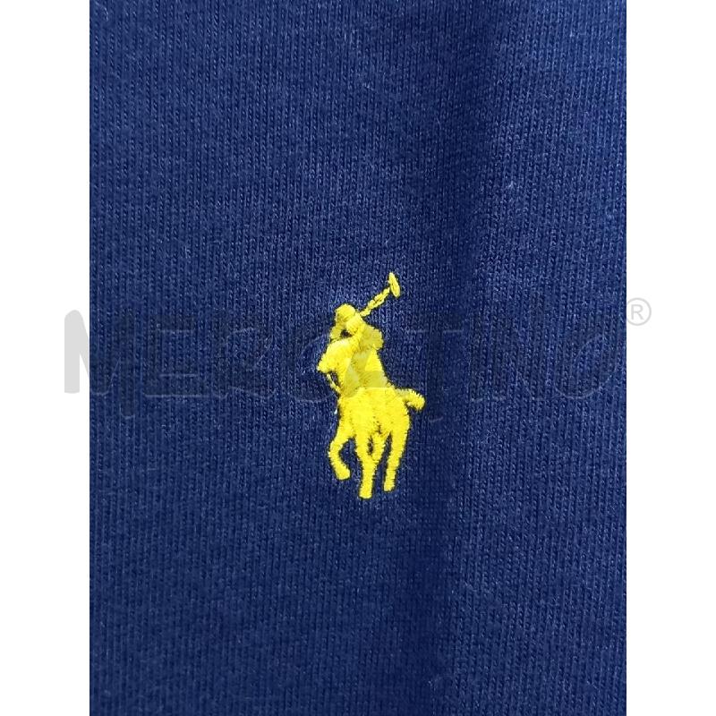 MAGLIA U POLO RALPH LAUREN BLU LOGO GIALLO | Mercatino dell'Usato Roma porta di roma 3