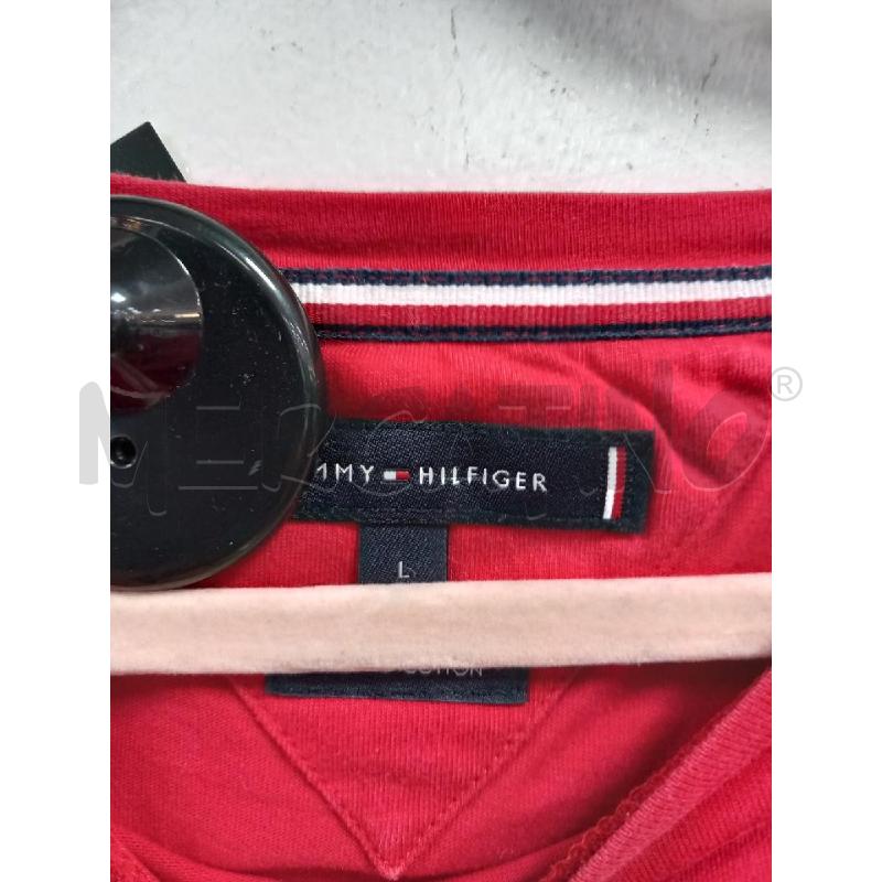 MAGLIA U TOMMY HILFIGER ROSSO | Mercatino dell'Usato Roma porta di roma 2