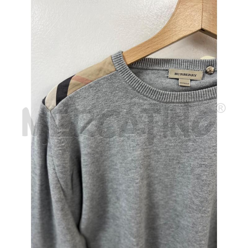 Maglione bambino burberry grigio