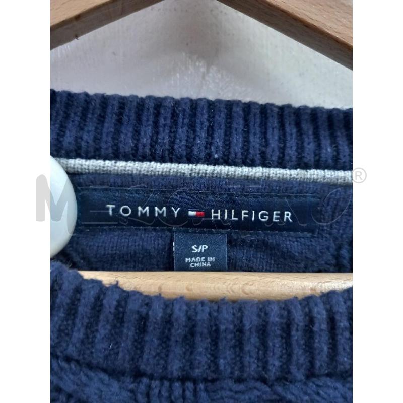 MAGLIONE UOMO TOMMY HILFIGER BLU | Mercatino dell'Usato Roma porta di roma 2