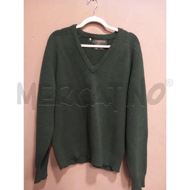 MAGLIONE U ALAN PAINE VERDE PURA LANA | Mercatino dell'Usato Roma porta di roma 1
