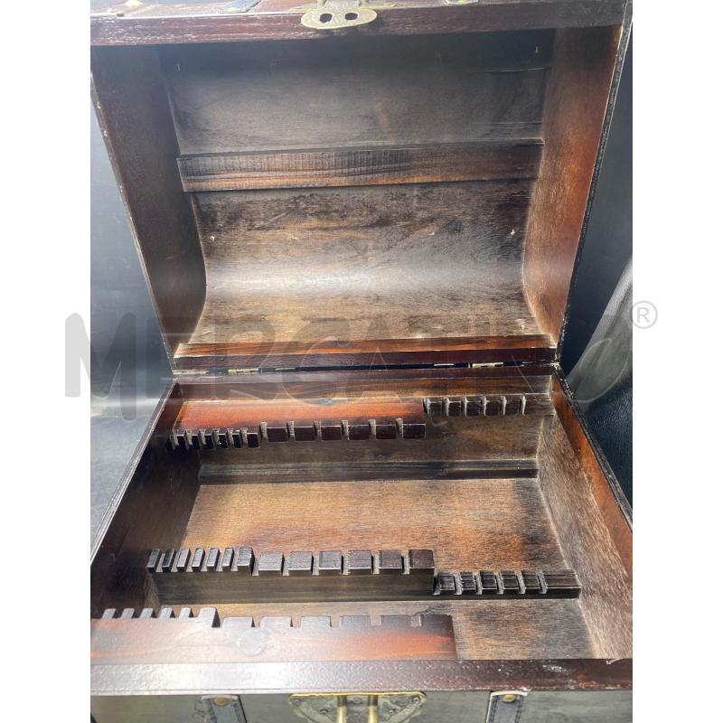 MINI BAULE LEGNO PORTA PIATTI POSATE | Mercatino dell'Usato Roma porta di roma 2