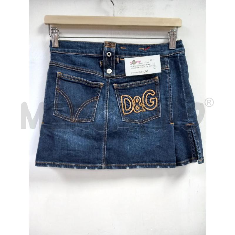 MINI GONNA DOLCE & GABBANA BLU DENIM | Mercatino dell'Usato Roma porta di roma 2