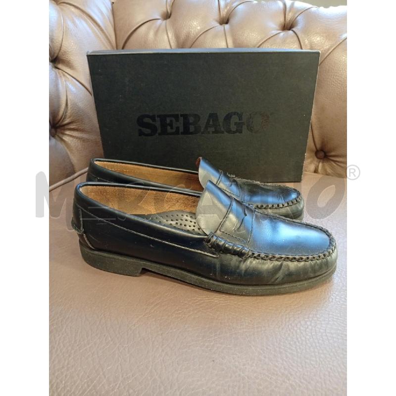 MOCASSINI D SEBAGO NERO SCATOLA | Mercatino dell'Usato Roma porta di roma 3
