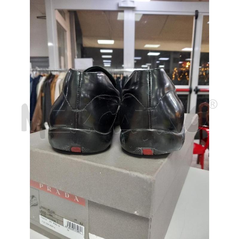 MOCASSINI PELLE UOMO PRADA NERE | Mercatino dell'Usato Roma porta di roma 3