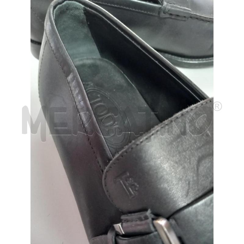 MOCASSINI PELLE UOMO TOD'S NERI | Mercatino dell'Usato Roma porta di roma 3